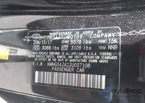 2018 Genesis G90 3.3T Premium from USA, damaged, VIN KMHG34JA2JU037108